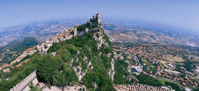 San Marino aus der Luft